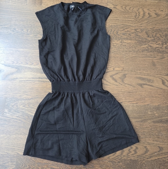 Theory Black Sleeveless Romper Sz.M - Picture 1 of 9